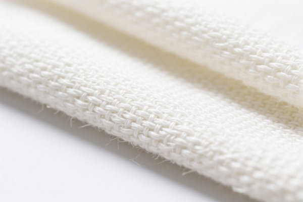 Bleached Polyester Staple Fiber Woven Fabric