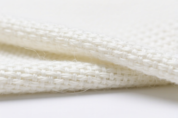 Bleached Polyester Staple Fiber Woven Fabric