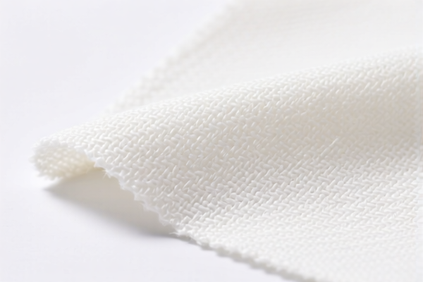 Bleached Polyester Staple Fiber Woven Fabric