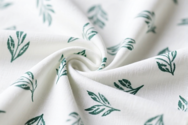 Unbleached Printed Viscose Staple Fiber Blended Fabric