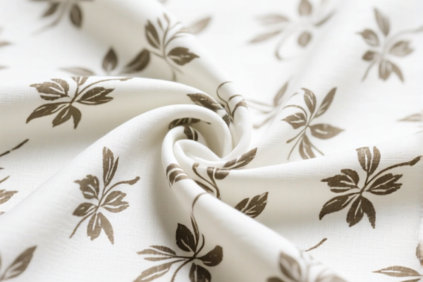 Unbleached Printed Viscose Staple Fiber Blended Fabric