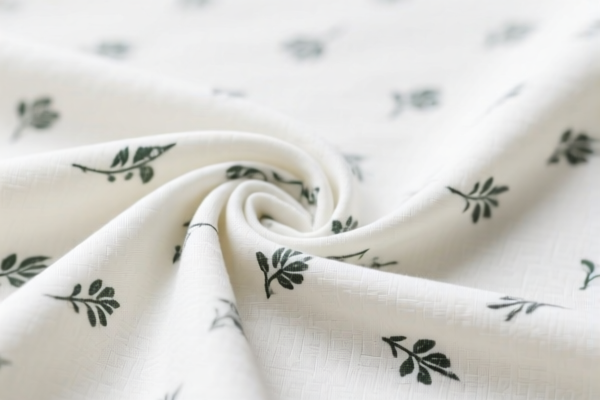 Unbleached Printed Viscose Staple Fiber Blended Fabric