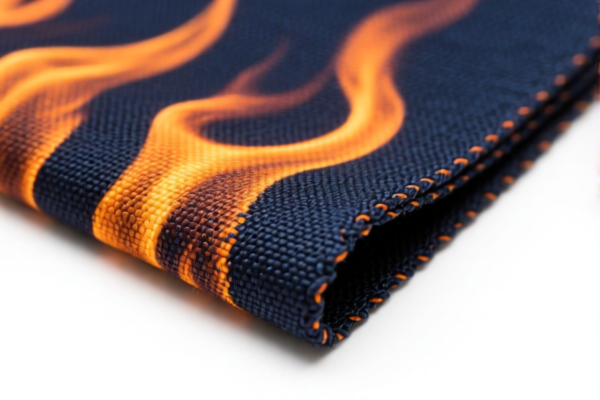 Flame retardant blended dyed woven fabric