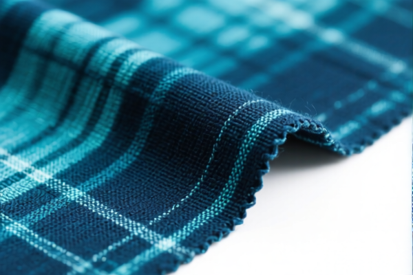 Polyester blended dyed woven fabric