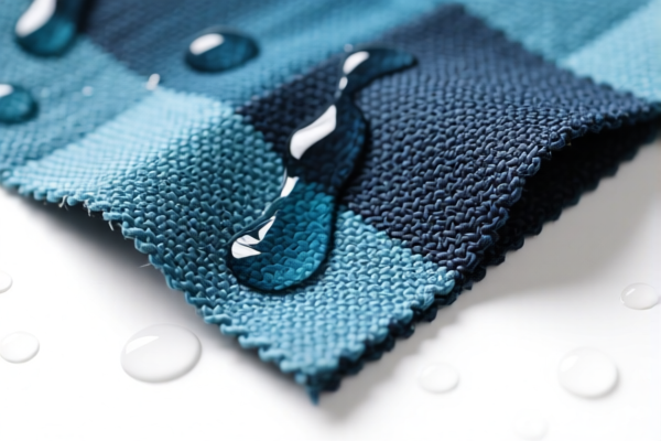Waterproof blended dyed woven fabric