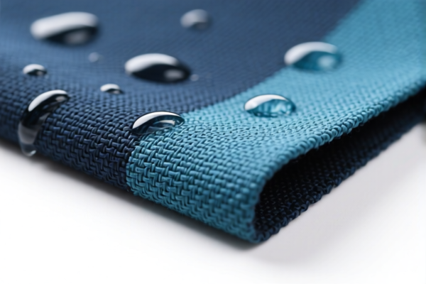 Waterproof blended dyed woven fabric
