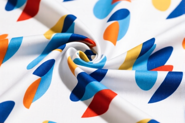 Color Printed Polyester_Viscose Mixed Fabric