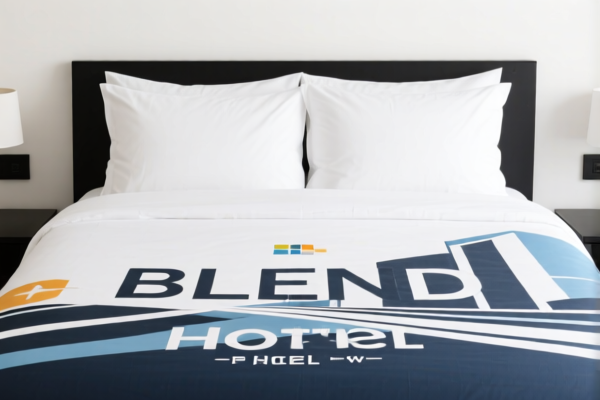 Printed Blend Hotel Bed Sheet