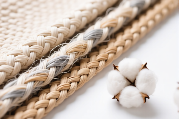 Unbleached_Bleached Woven Fabrics of Artificial Staple Fibers Mixed Mainly with Cotton, Width Exceeding 127cm, for Hotel Use