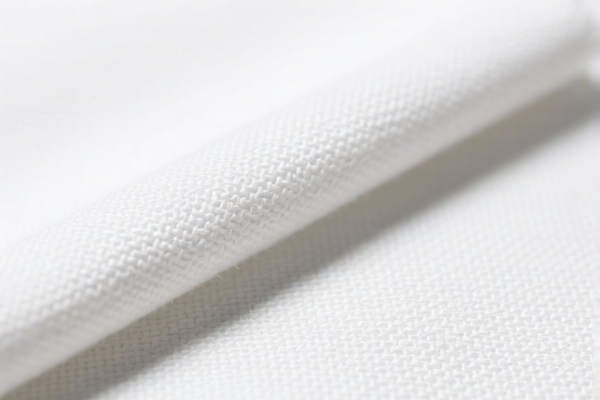 Cotton Blended Artificial Staple Fiber Twill Fabric (Bleached)