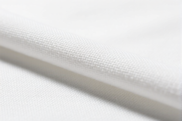 Cotton Blended Artificial Staple Fiber Twill Fabric (Bleached)