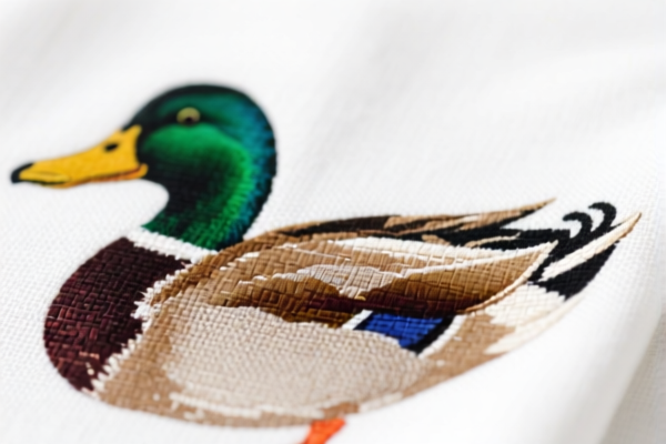 Printed Woven Artificial Staple Fiber_Cotton Blend Duck Fabric for Workwear