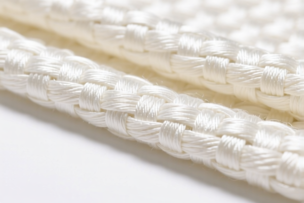 Bleached Woven Artificial Staple Fiber Satin Fabric