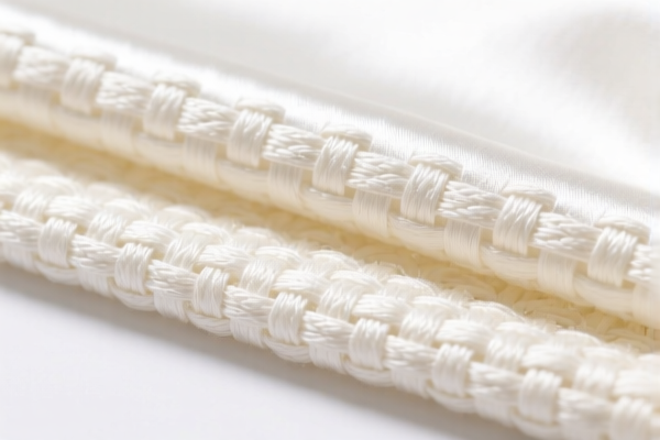 Bleached Woven Artificial Staple Fiber Satin Fabric