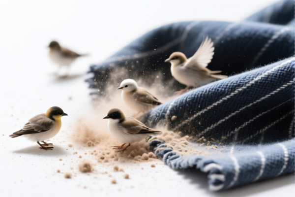 Textile fiber dust