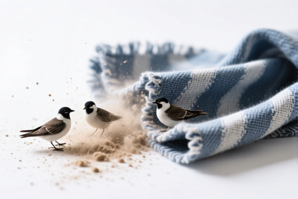 Textile fiber dust