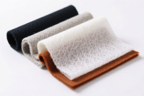 Nonwoven felt of other textile materials