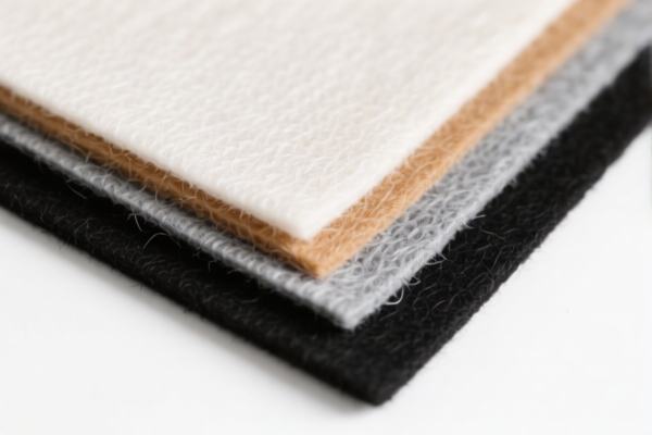 Nonwoven felt of other textile materials