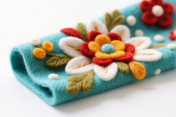 Decorative felt fabric