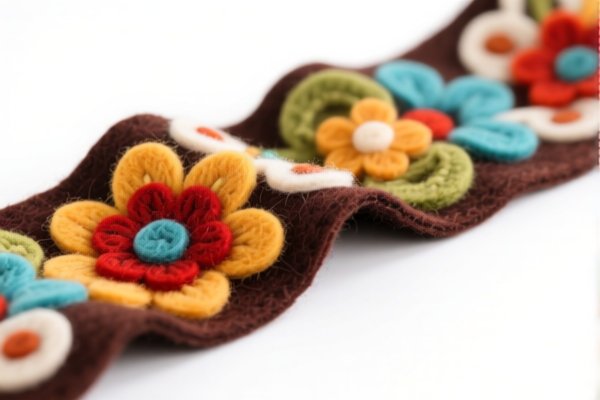 Decorative felt fabric