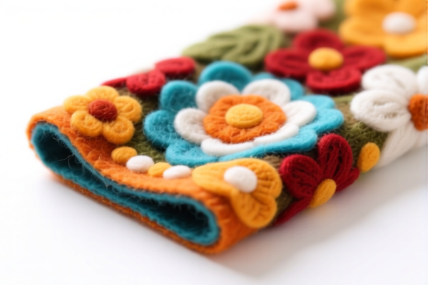 Decorative felt fabric