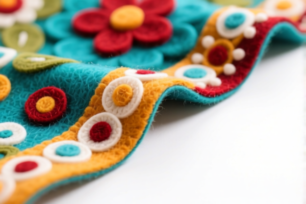Decorative felt fabric