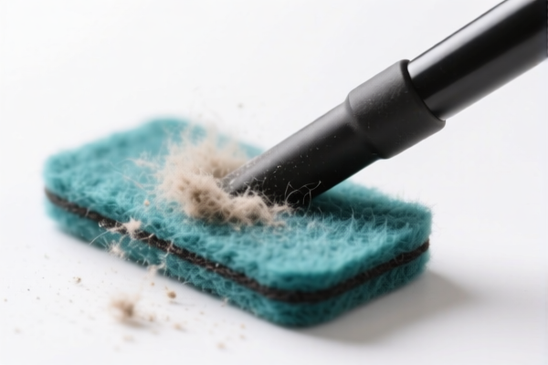 Dust removal felt
