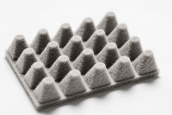 Sound absorbing felt