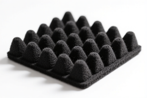 Sound absorbing felt