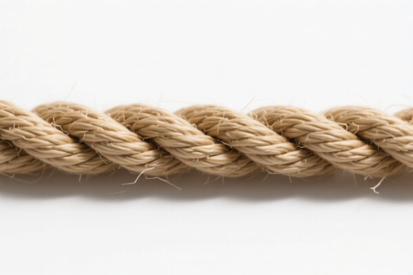 Natural fiber rope