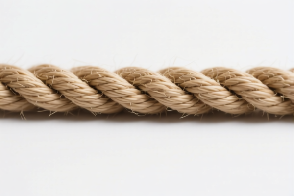 Natural fiber rope