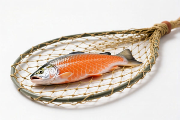 Salmon Fishing Net, Man