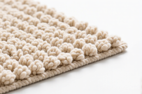 Wool tufted bathroom carpet