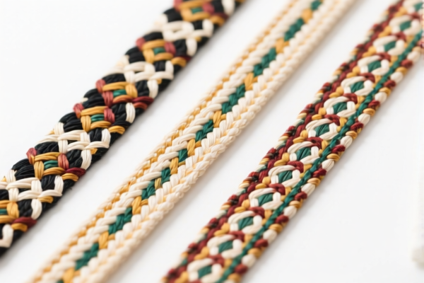 Narrow decorative woven fabrics