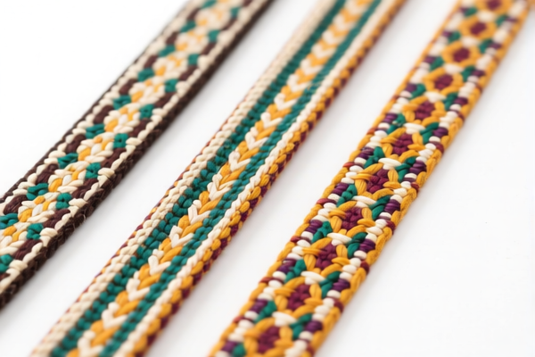 Narrow decorative woven fabrics
