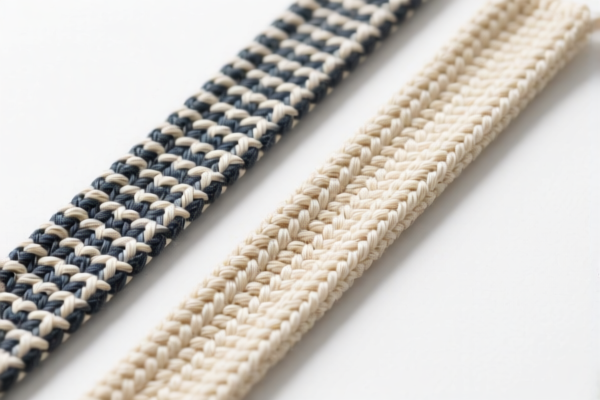 Narrow woven fabrics for filtering