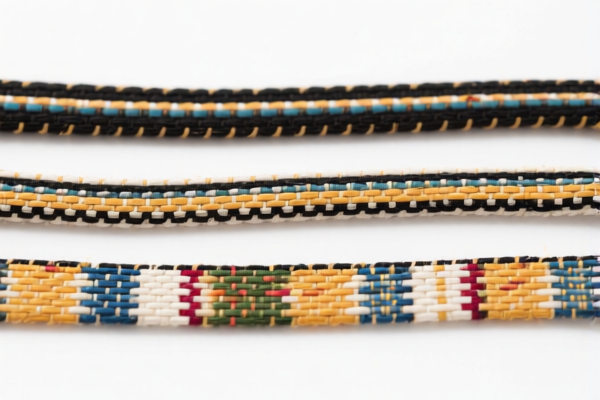 Narrow woven fabrics for furniture webbing