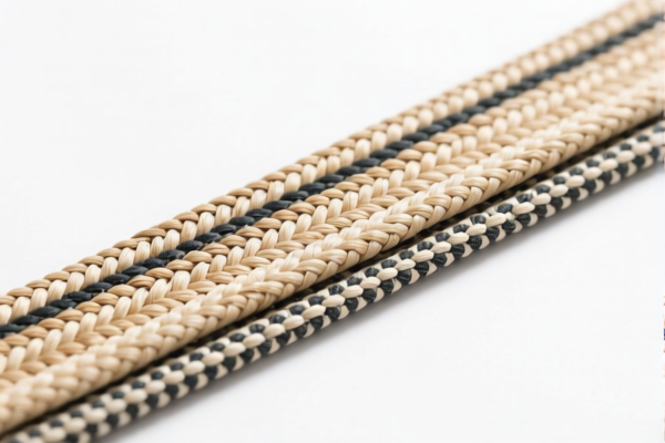 Narrow woven fabrics for outdoor equipment