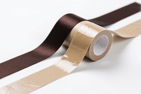 Adhesive narrow fabrics for medical use