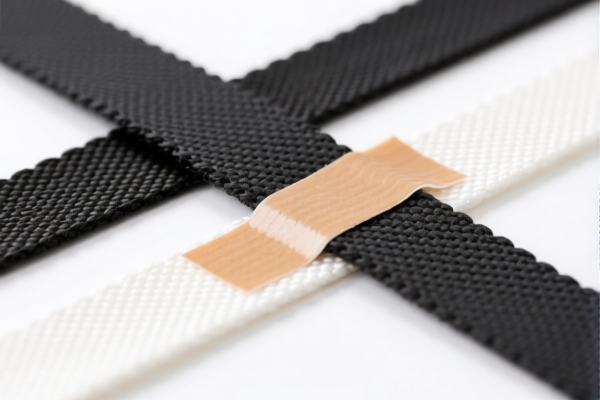 Adhesive narrow woven fabrics