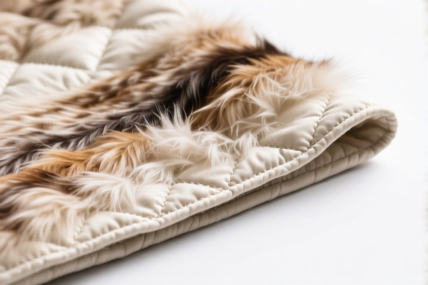 Quilted textile products of fine animal hair