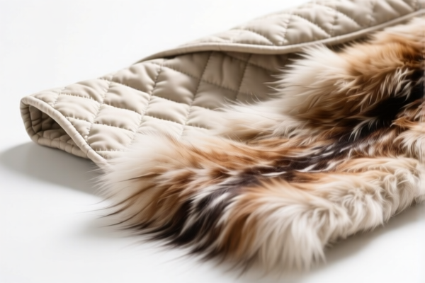 Quilted textile products of fine animal hair