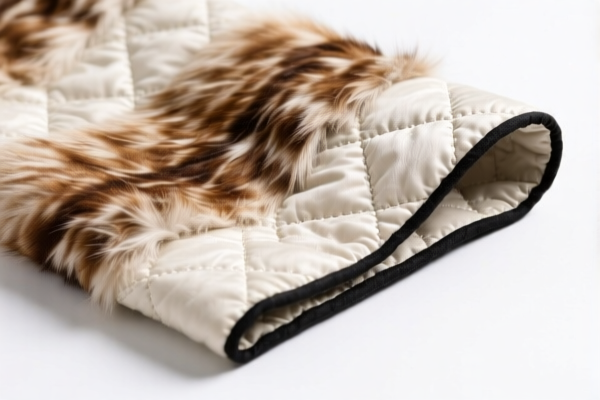 Quilted textile products of fine animal hair