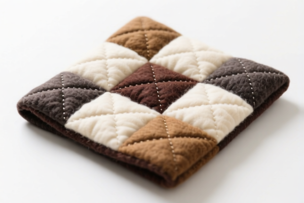 Quilted textile products of wool