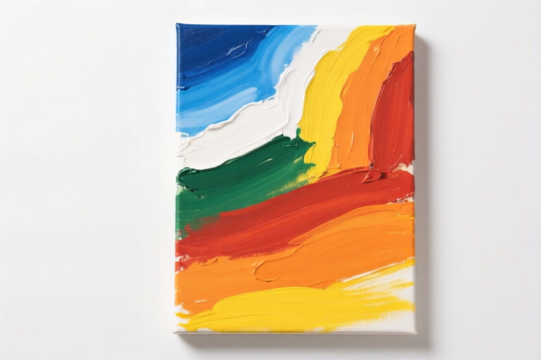 Prepared painting canvas