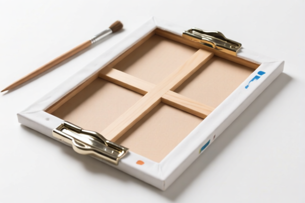 Prepared painting canvas