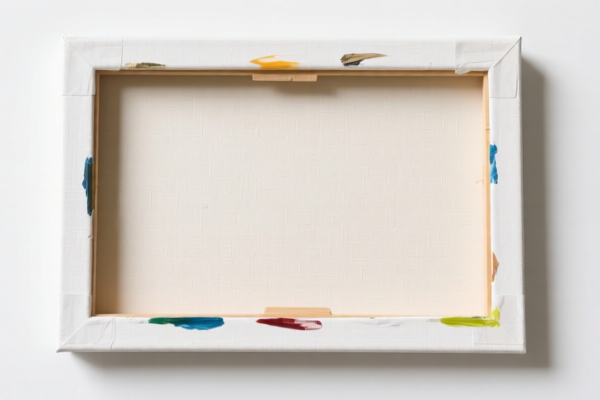 Prepared painting canvas