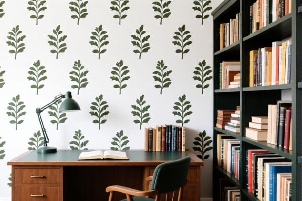 Study room wallcloth