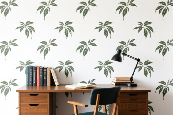 Study room wallcloth
