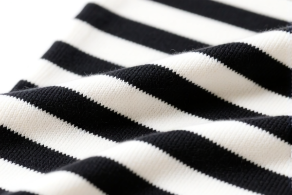 Striped pattern synthetic knitted fabric
